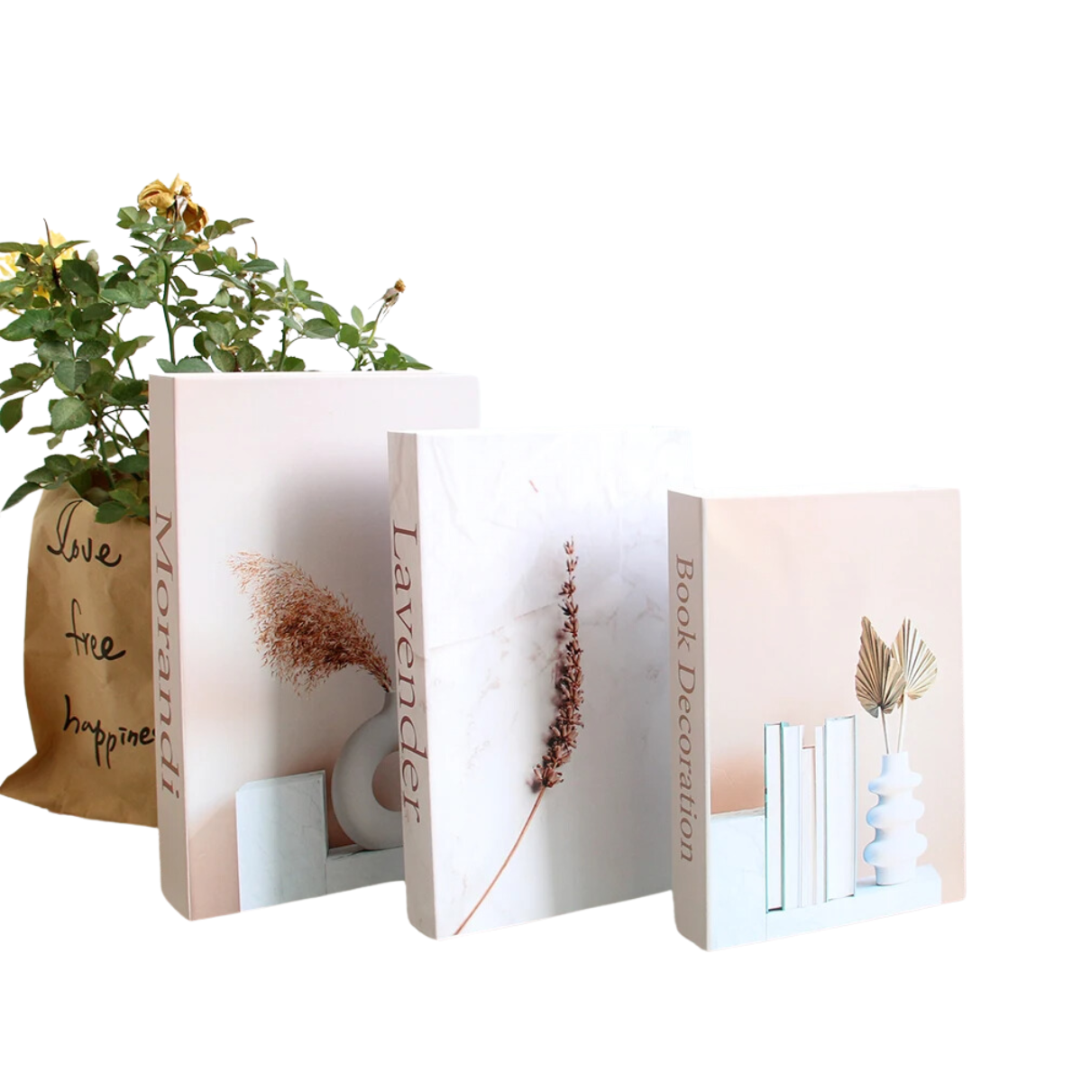 3 Pcs Fake Coffee Table Books Decor