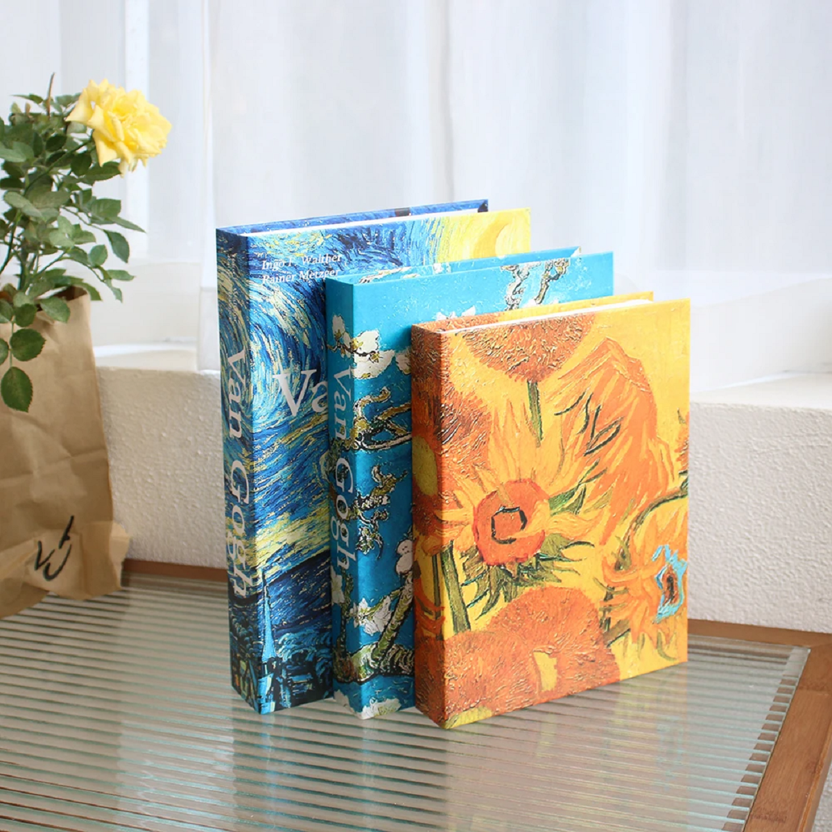 3 Pcs Fake Coffee Table Books Decor