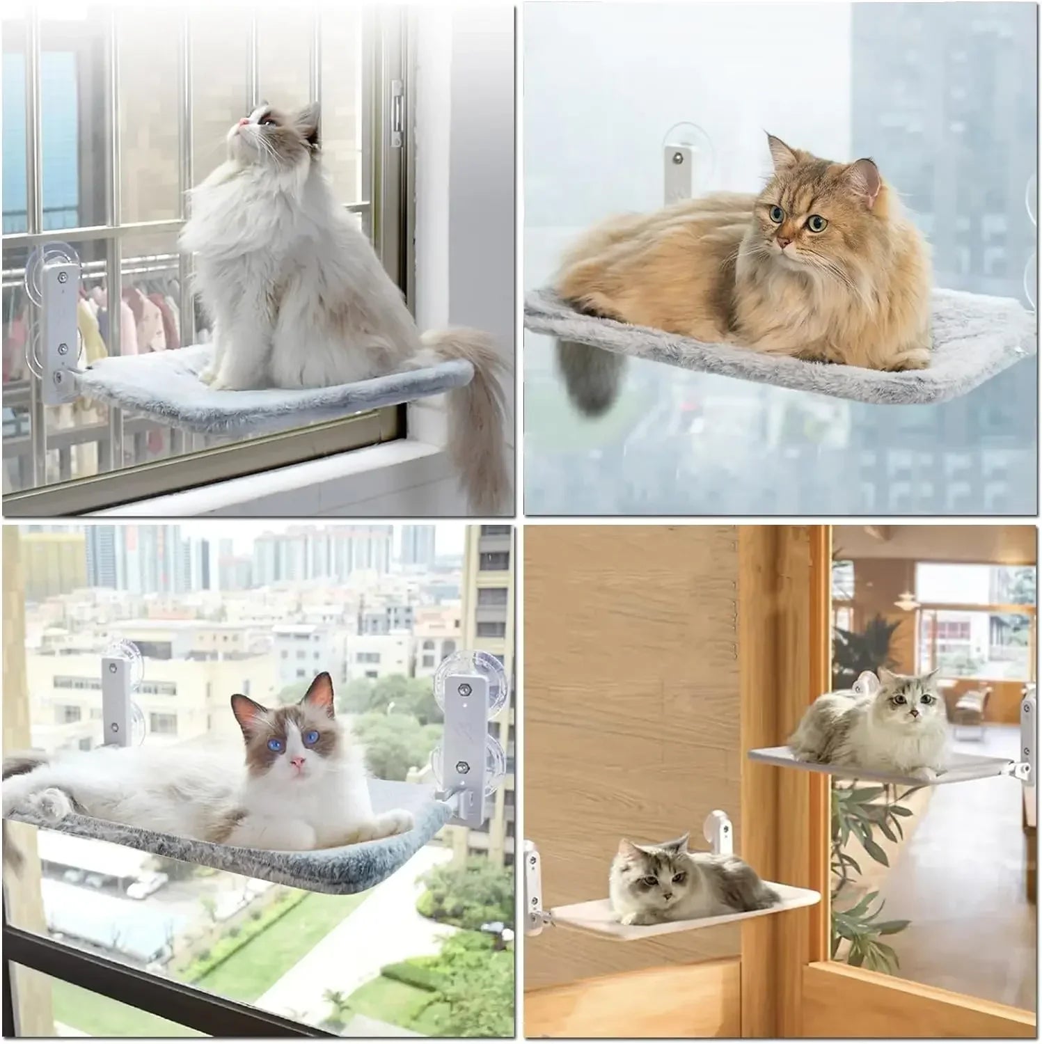 Foldable Cat Window Perch Bed Hammock