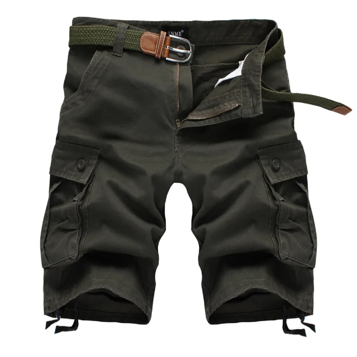 Men's Plaid Beach Shorts - Casual Summer Military-Style Short Pants