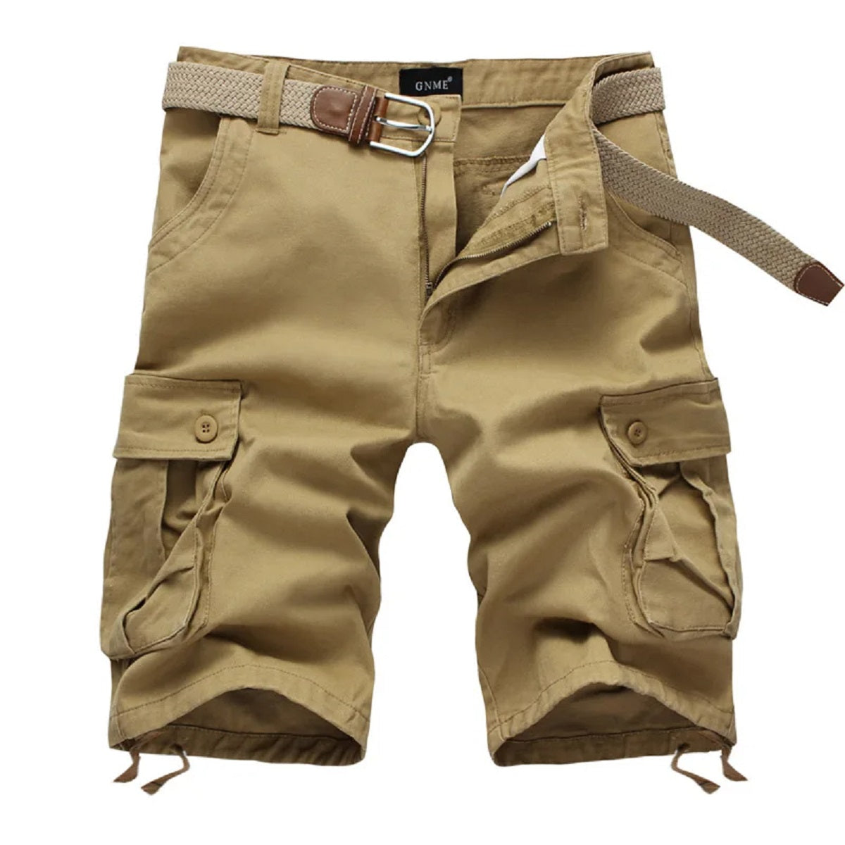 Men's Plaid Beach Shorts - Casual Summer Military-Style Short Pants