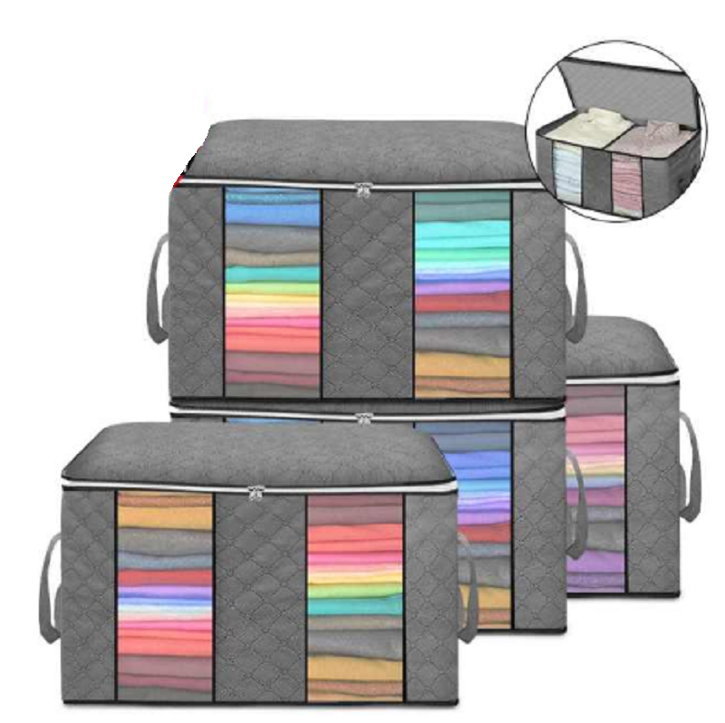 Foldable Storage Bag for Quilt and Clothes
