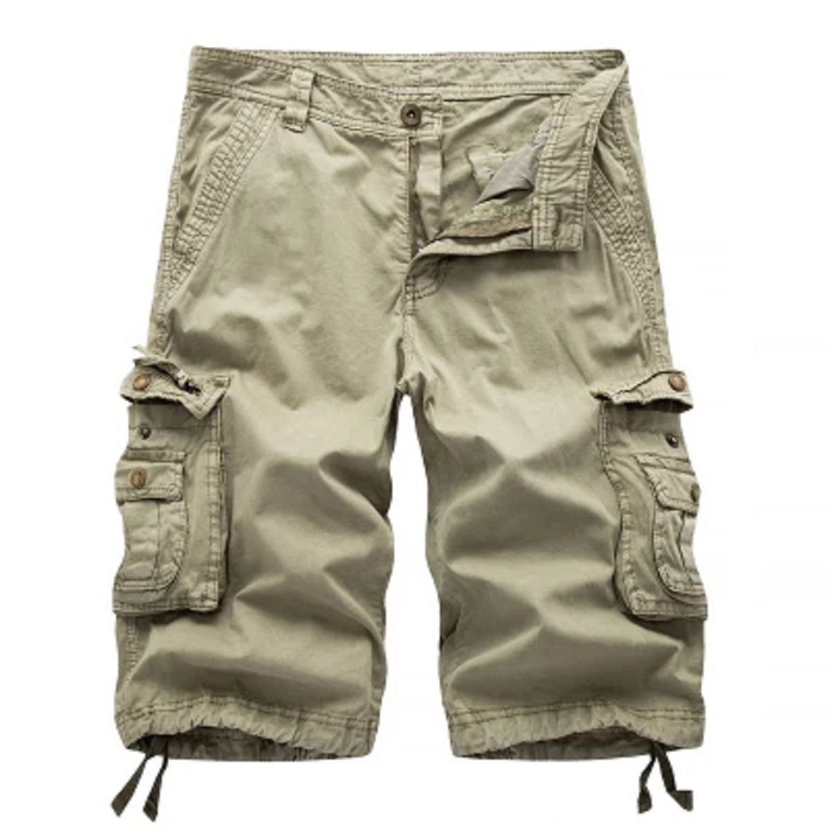 Men's Cotton Cargo Shorts - Summer Military Tactical Streetwear with Multi Pockets