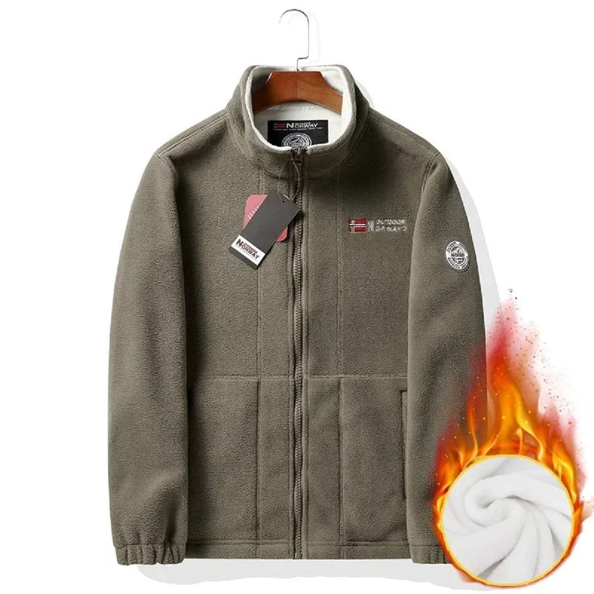 Men's Velvet-Lined Winter Windbreaker Ultimate Warmth & Style Jacket