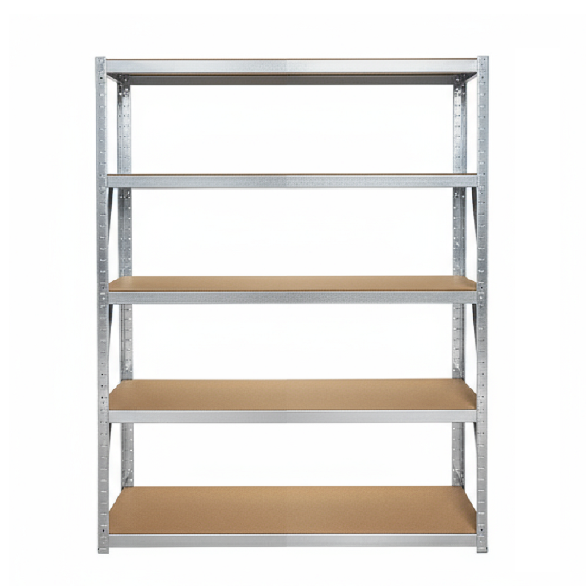 5-Tier Metal Storage Rack - Heavy-Duty Galvanised Shelving