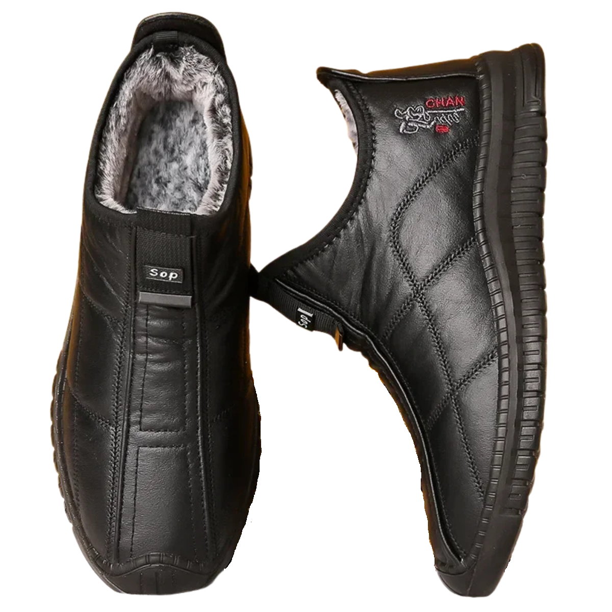 Men's Winter Work Boots - Warm Waterproof Non-Slip Platform