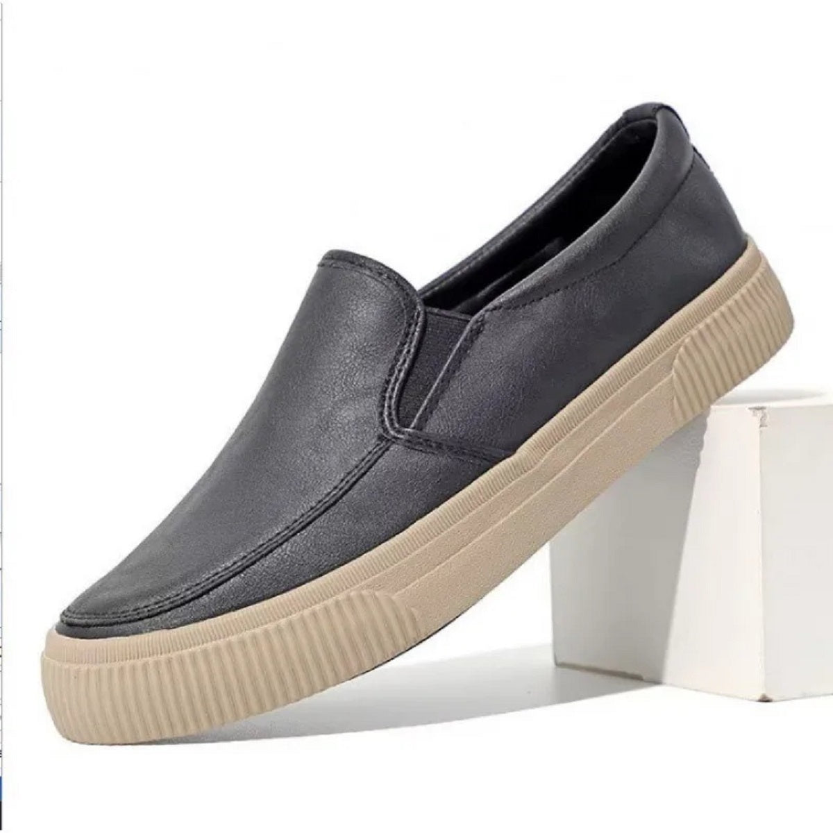 Men Loafers Leather Casual Shoes
