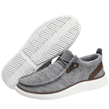 Men's Breathable Canvas Slip-On Loafers - Lightweight Comfortable Casual Shoes