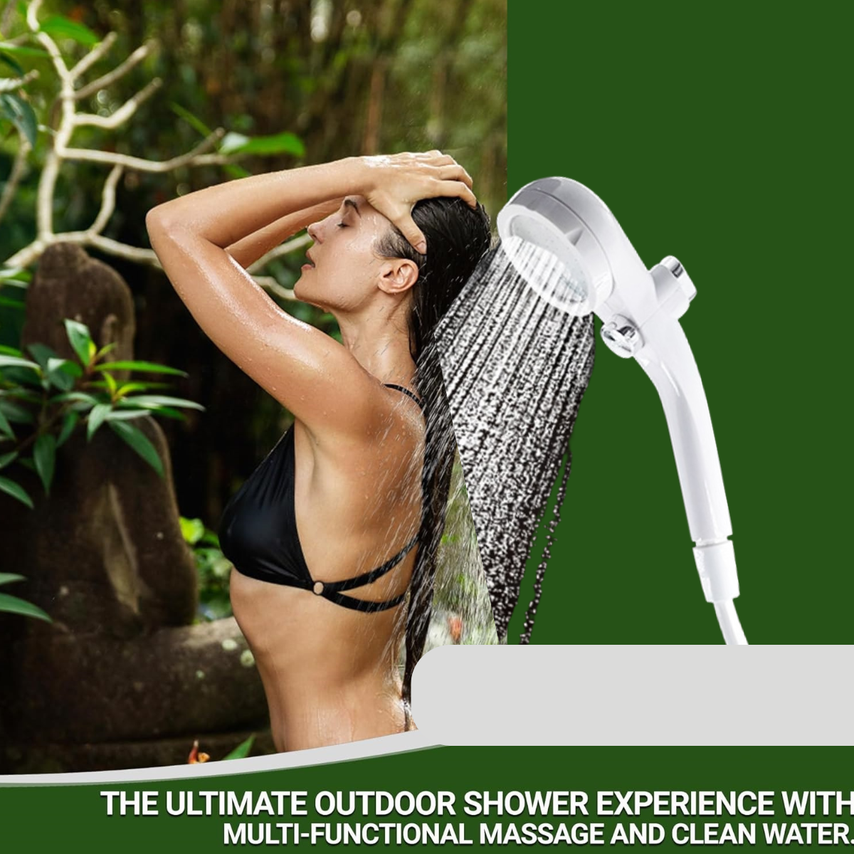 Portable Outdoor Electric Camping Shower Pump Head with Handheld