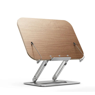 Adjustable Foldable Aluminum Stand - Laptop Tablet and Book Holder