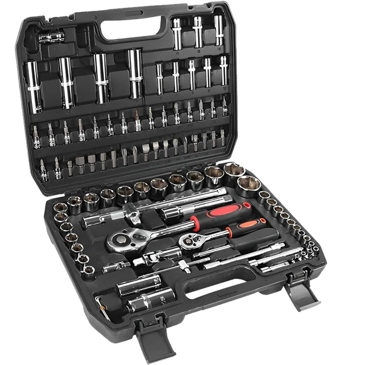 94-Piece Ratchet Wrench Set - Car Repair Tool Kit with Sockets & Bits