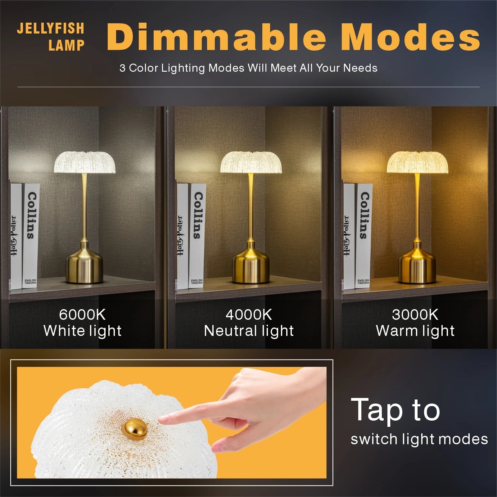 Retro Bar Table Lamp - Rechargeable LED Touch Dimming Night Light