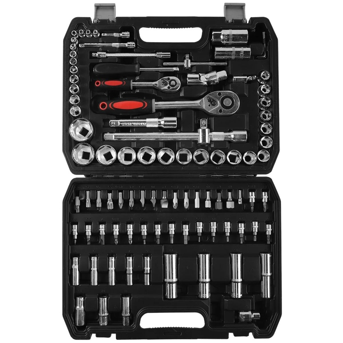 94-Piece Ratchet Wrench Set - Car Repair Tool Kit with Sockets & Bits