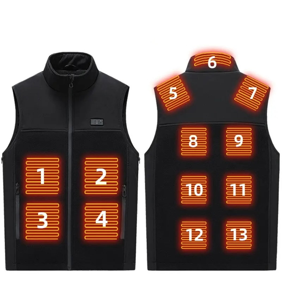 Fleece Heated Vest - USB Electric Heating Jacket