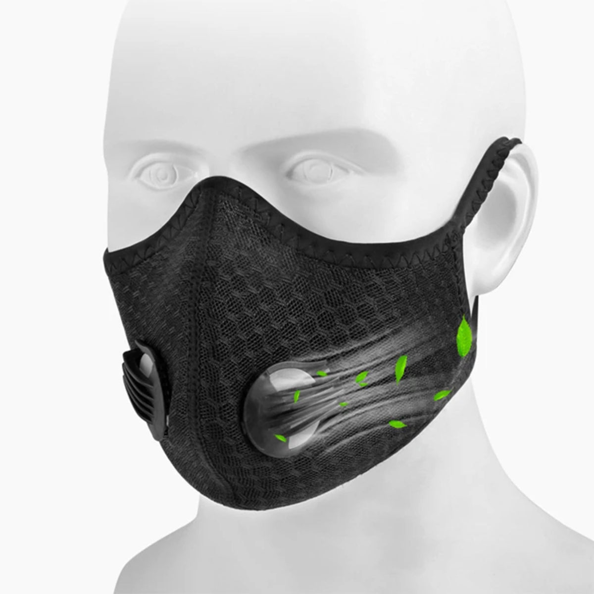 Sport Face Mask - Reusable Activated Carbon Filter