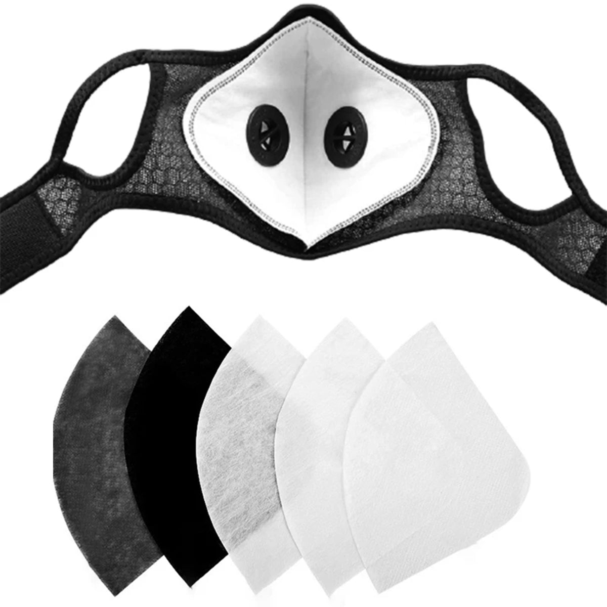 Sport Face Mask - Reusable Activated Carbon Filter