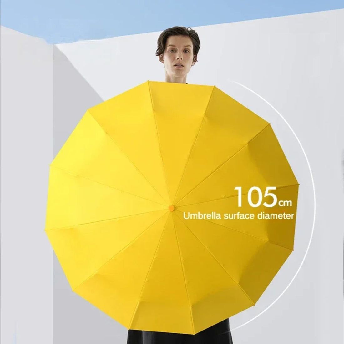 Windproof Automatic Umbrella - 72-Bone Large Folding UV Rain Protection