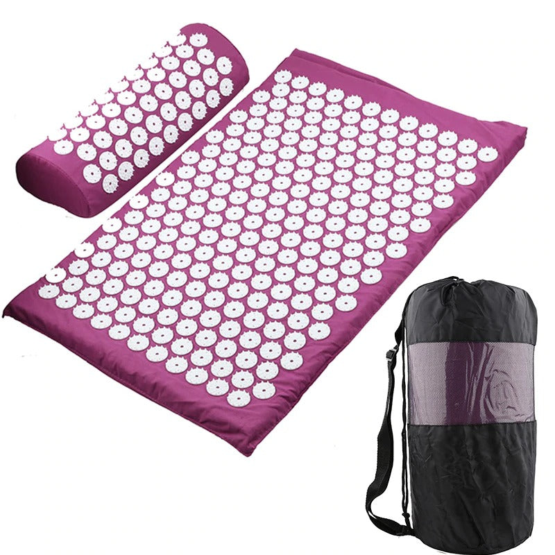 Lotus Acupressure Yoga Mat with Pillow