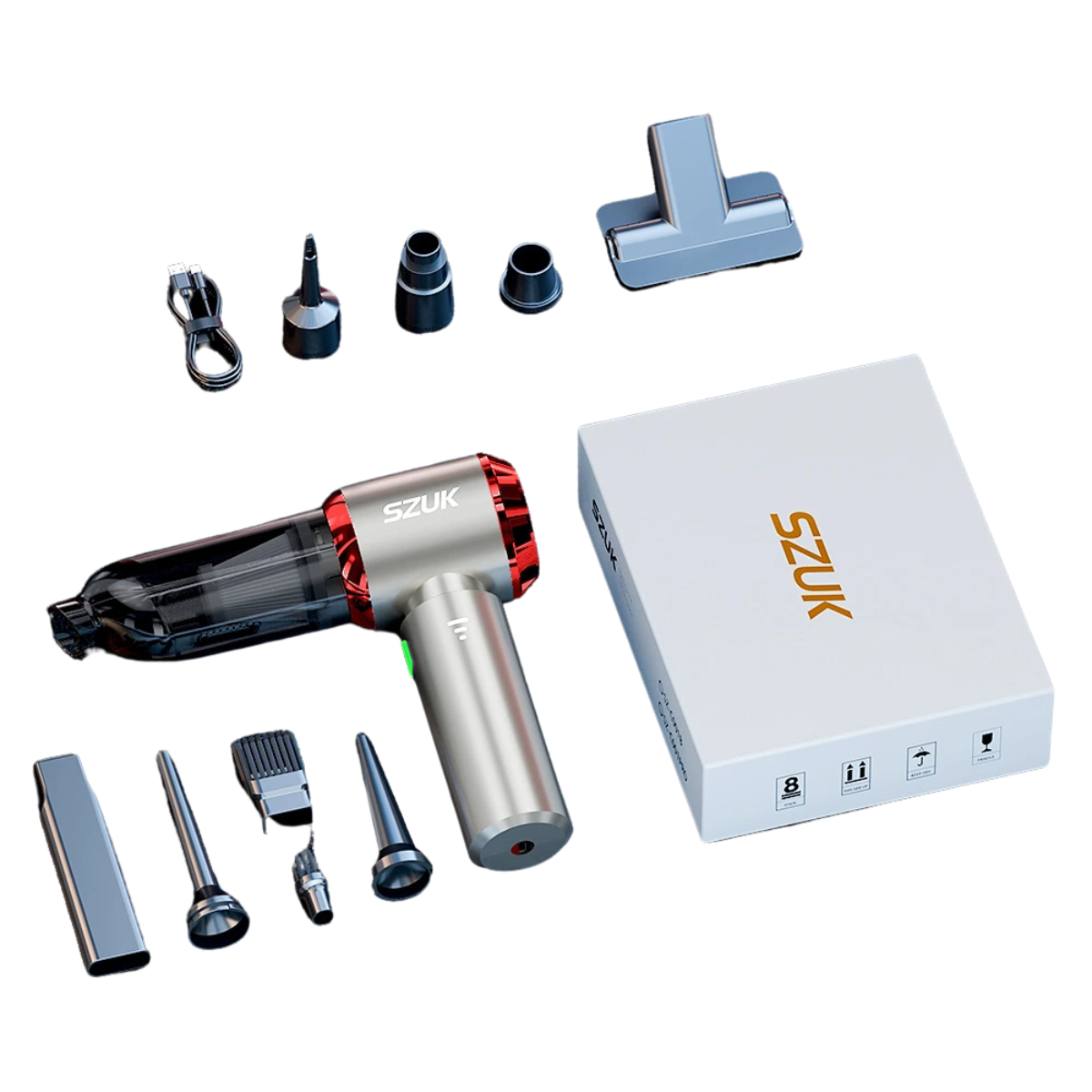 Mini Wireless Car Vacuum - Portable Handheld Cleaner with Powerful Suction