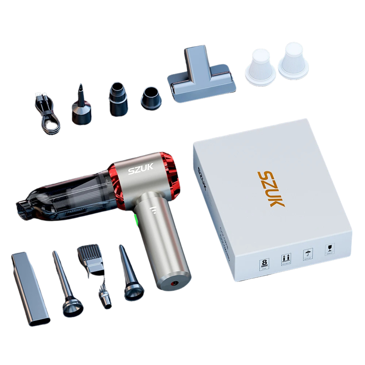 Mini Wireless Car Vacuum - Portable Handheld Cleaner with Powerful Suction