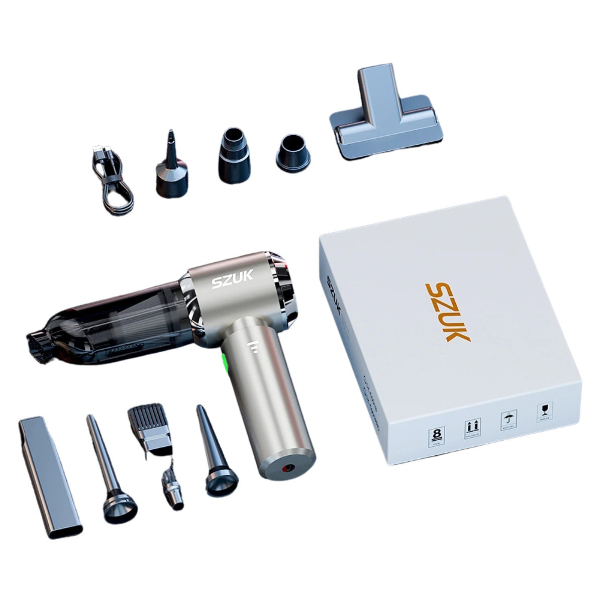 Mini Wireless Car Vacuum - Portable Handheld Cleaner with Powerful Suction