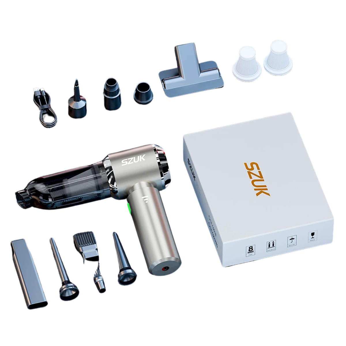 Mini Wireless Car Vacuum - Portable Handheld Cleaner with Powerful Suction