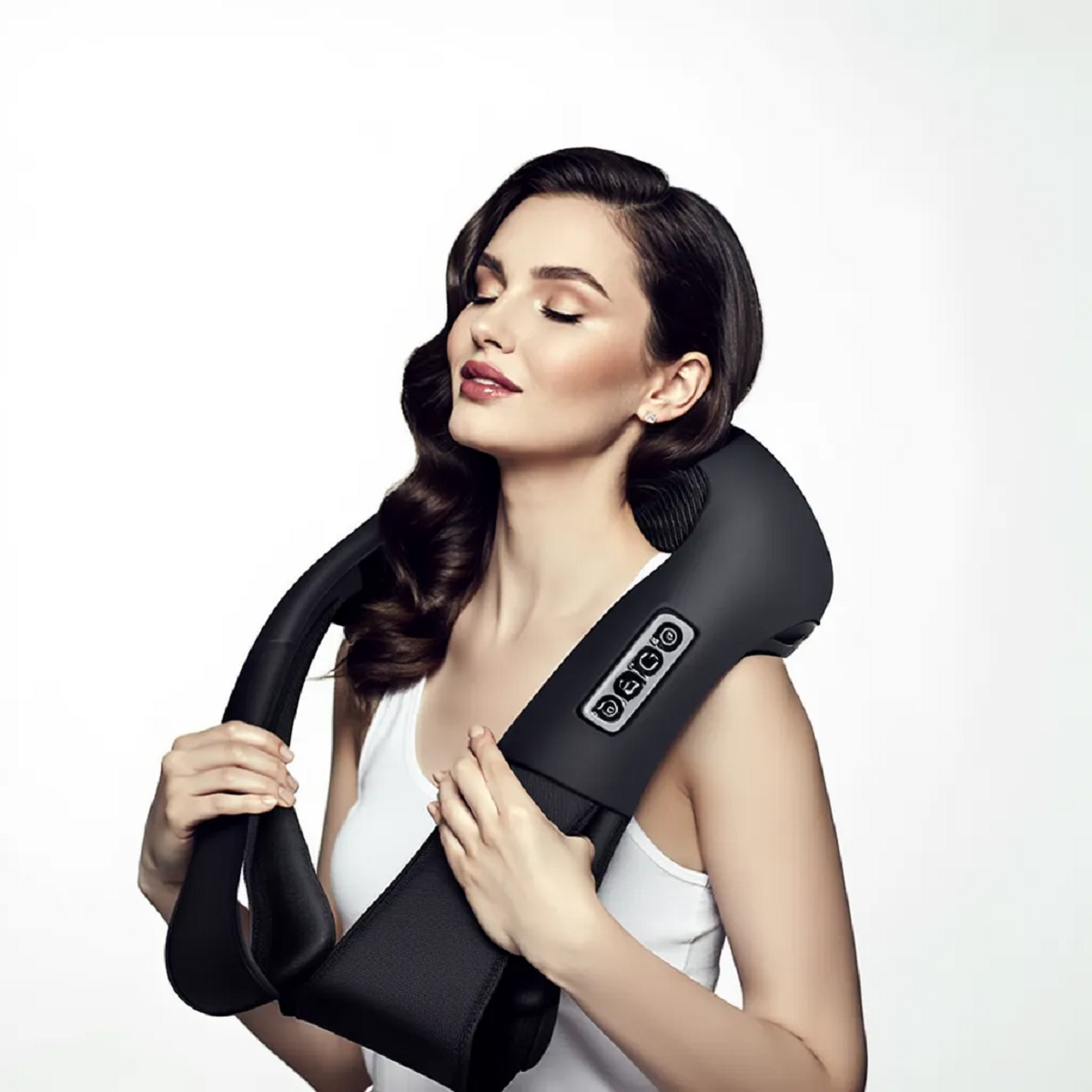 Shiatsu Neck and Shoulder Massager - Heated Kneading Back Massage Device