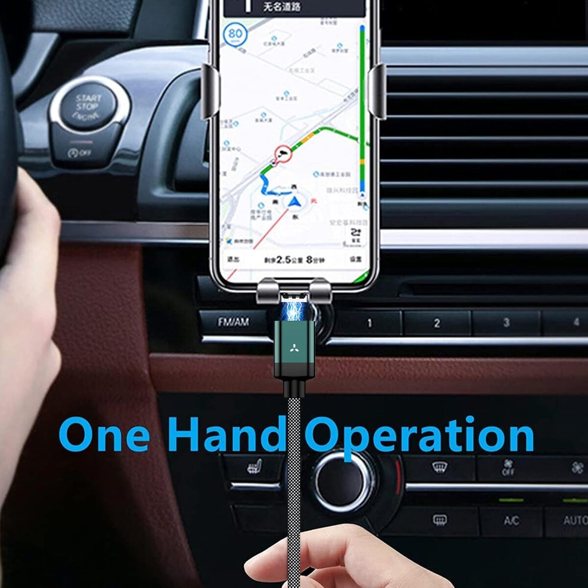 Magnetic USB Fast Charging Cable - Type-c and iPhone Compatible