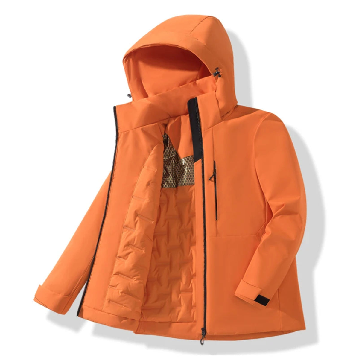 Unisex Waterproof Fleece Jacket - Winter Windproof Thermal Raincoat