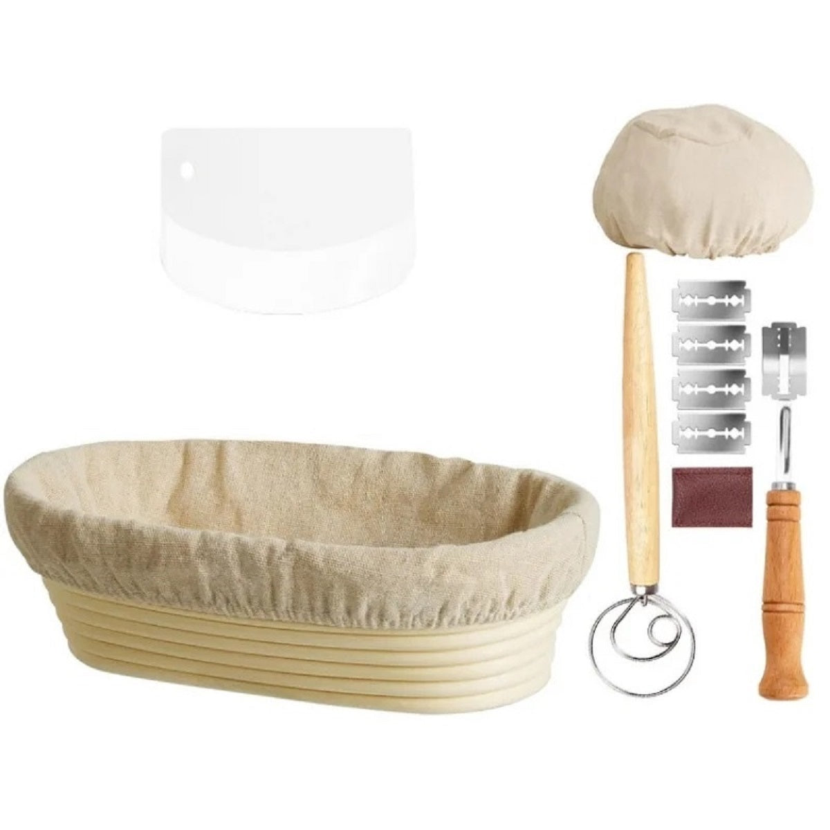 Yeast Starter Kit Proofing Basket Set