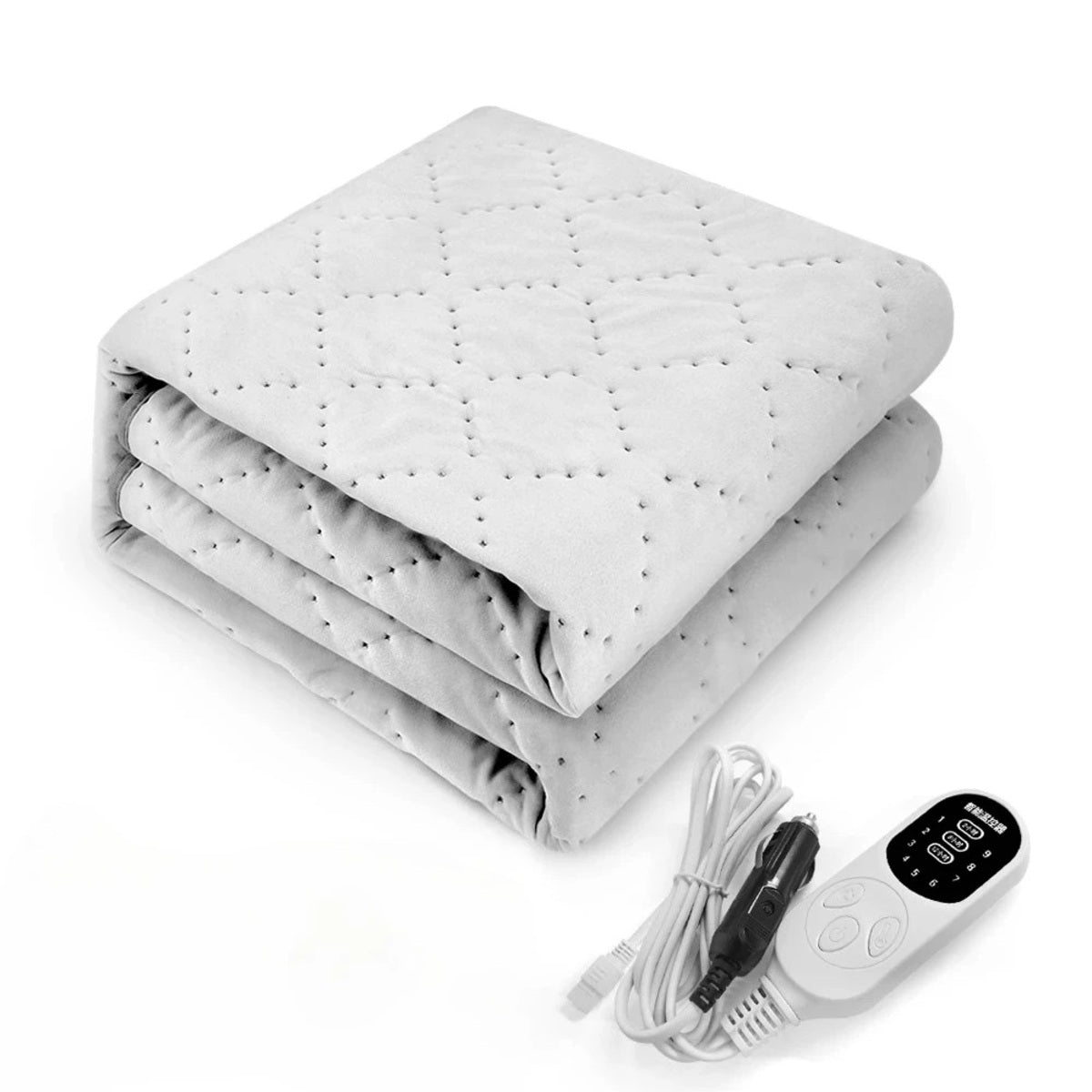 12V Heated Car Blanket - Electric Winter Pad for Camping and Trucks