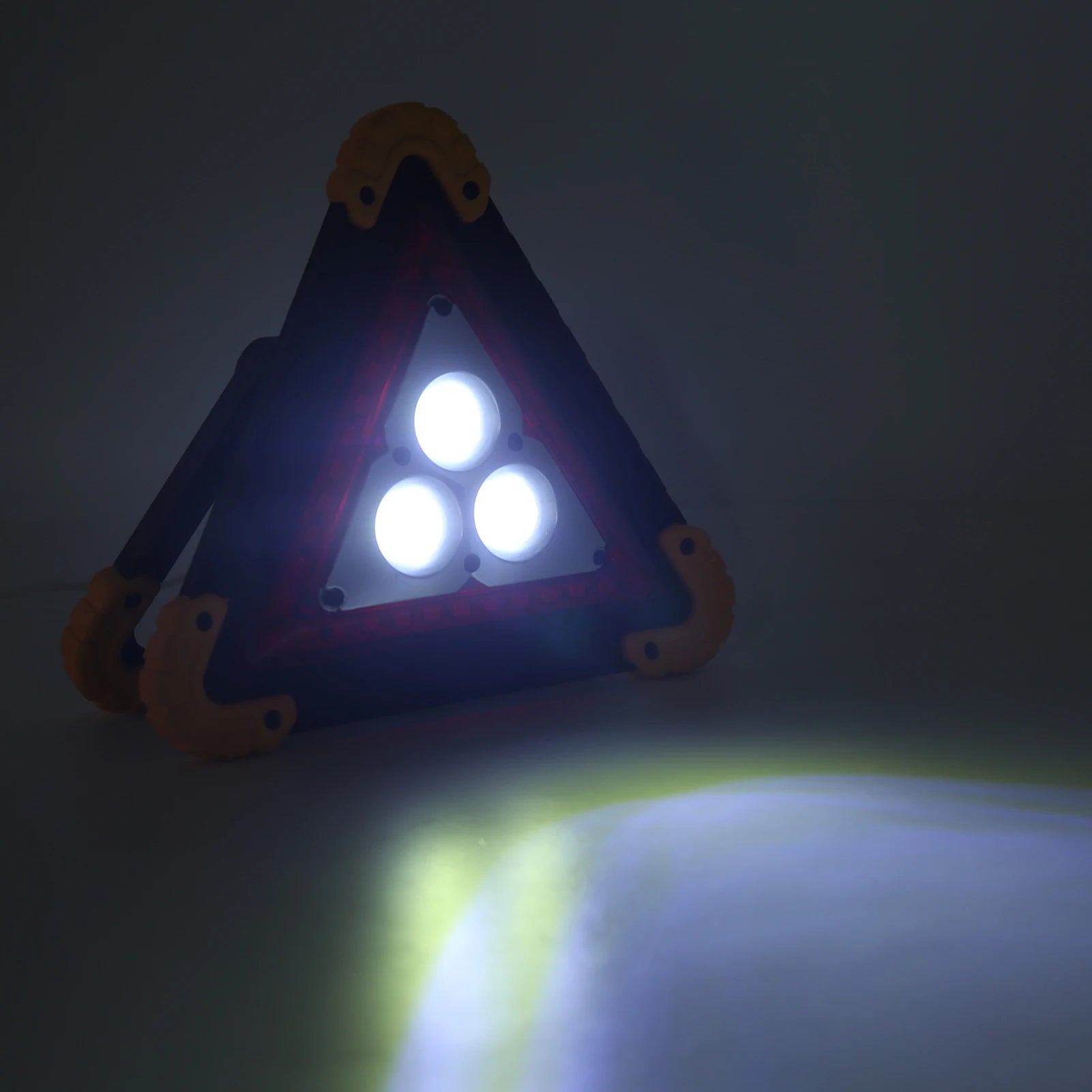 LED Emergency Warning Triangle - 30W Car Breakdown Safety Stop Sign