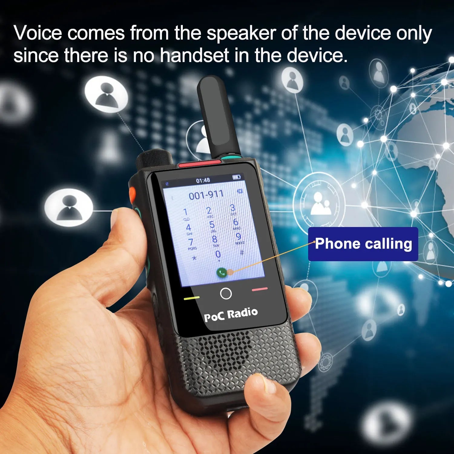 4G Poc Radio Real-Ptt Global-Ptt Pocstars with Touchscreen