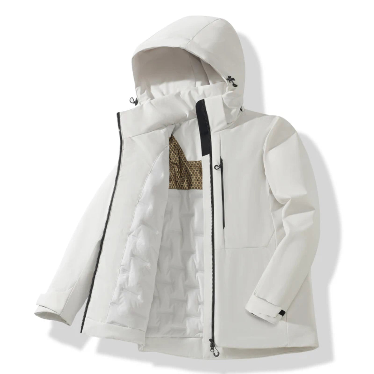 Unisex Waterproof Fleece Jacket - Winter Windproof Thermal Raincoat