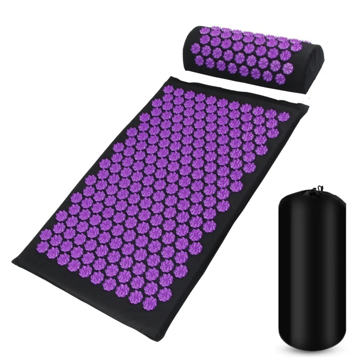 Shiatsu Acupressure Mat - Spike Massage Pad Pillow for Yoga and Fitness