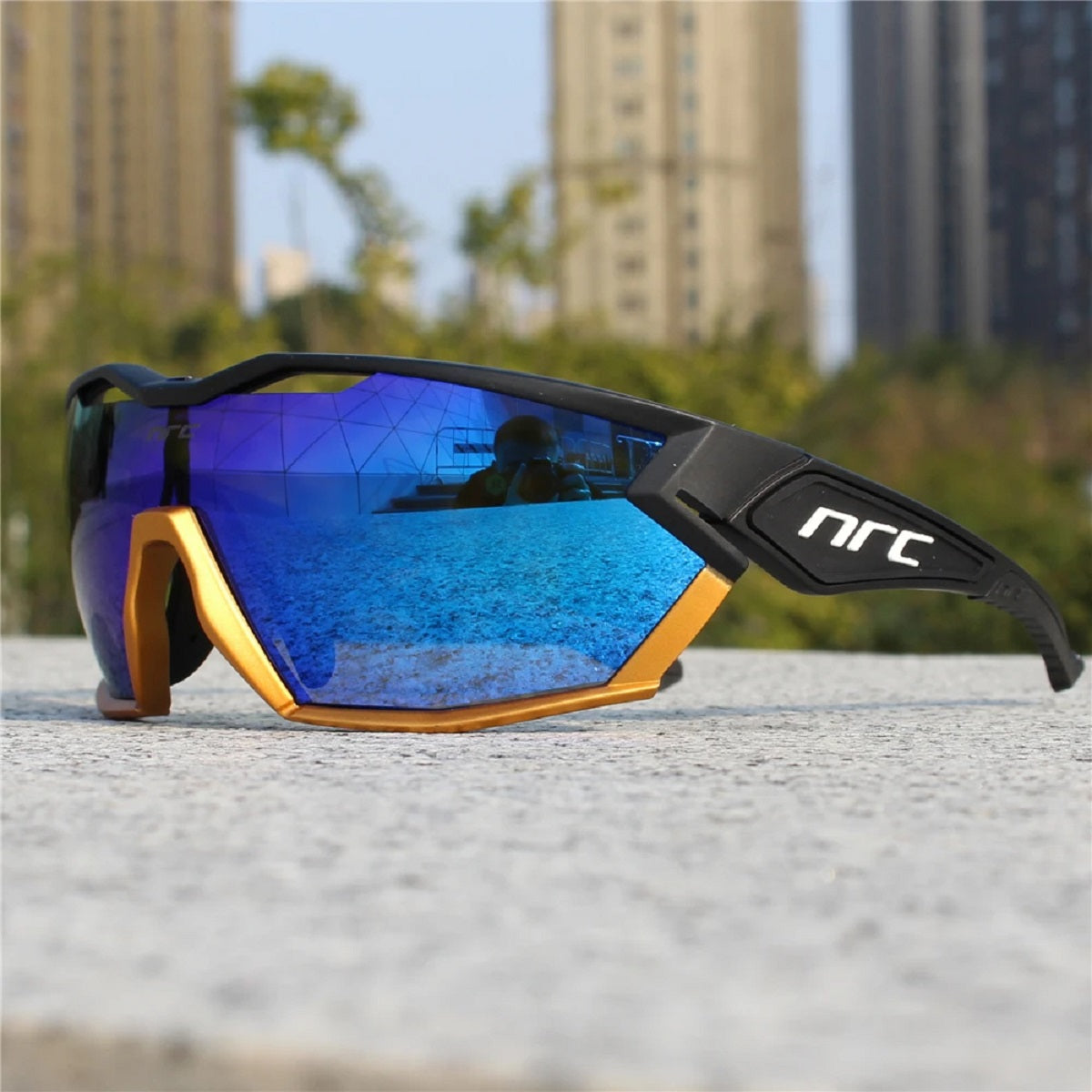 Cycling Sunglasses - 3-Lens Sport Glasses for MTB Road Bike