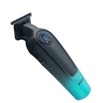 Men's Hair Trimmer - Gradient Metal Electric Clipper with LED Display