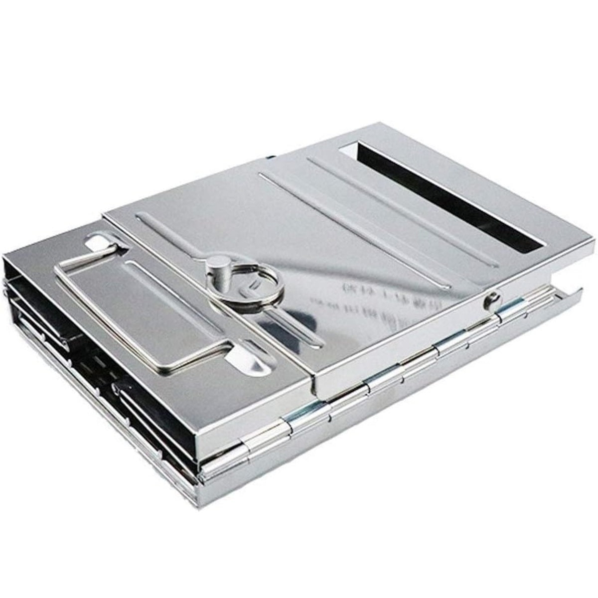 Portable Wood Stove - Foldable Stainless Steel Camping BBQ Grill