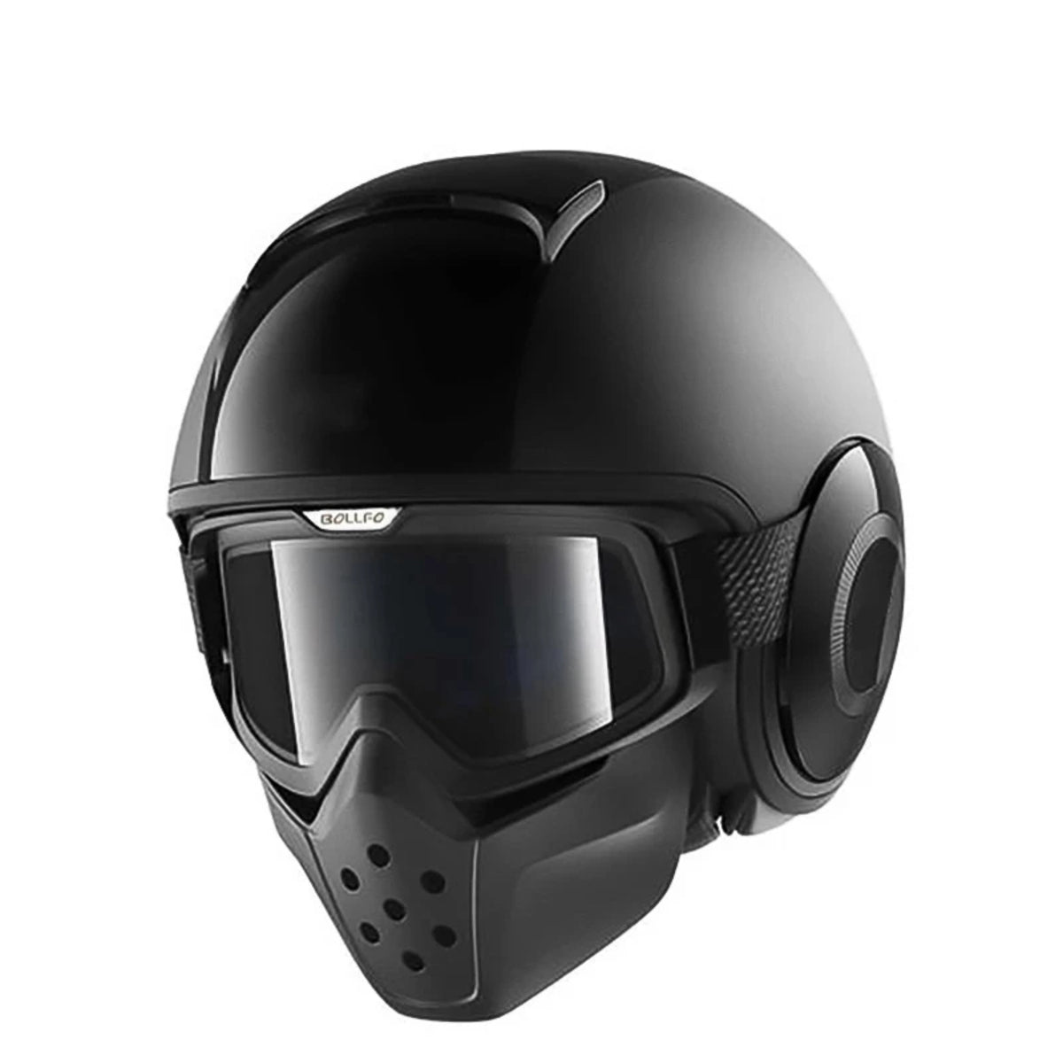 Motorcycle Riding Goggles with Removable Face Mask - Anti-Fog Adjustable Strap