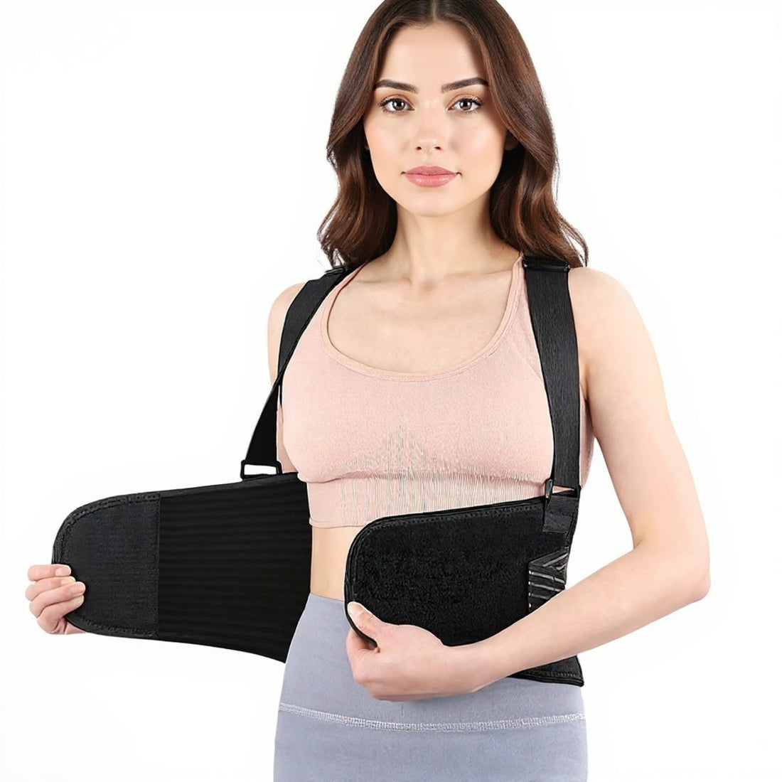 Back Support Belt - Adjustable Lumbar Brace for Heavy Lifting and Lower Pain Relief