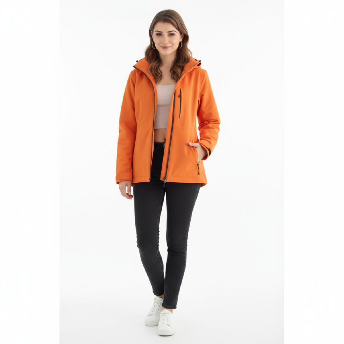 Unisex Waterproof Fleece Jacket - Winter Windproof Thermal Raincoat
