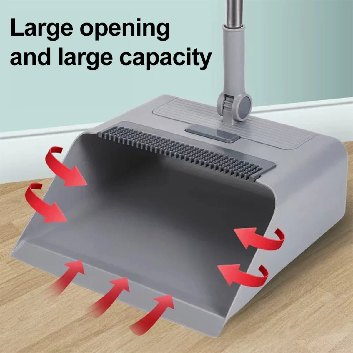 Long Handle Broom Dustpan Set - Upright Household Cleaning Combo