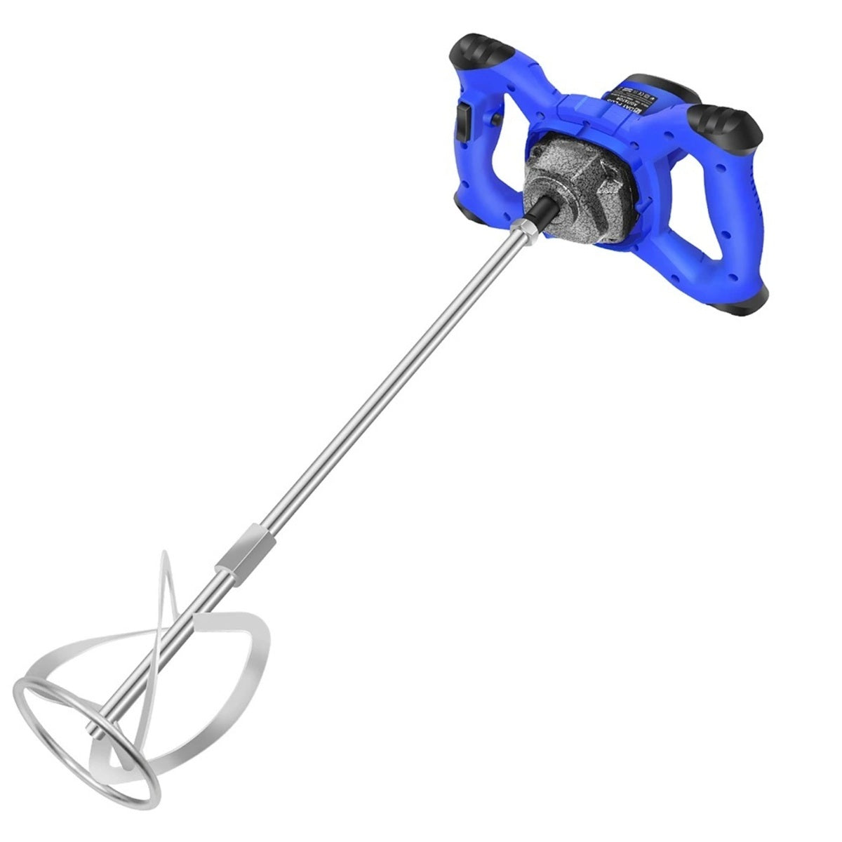 Portable Electric Cement Mixer - 6-Speed Handheld Stirring Tool for Mortar and Paint