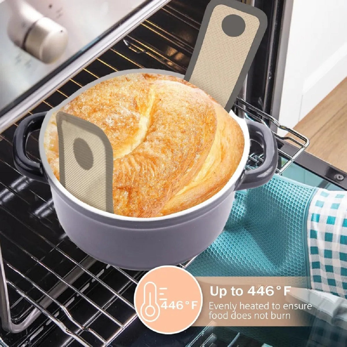 Reusable Silicone Bread Sling for Dutch Oven Baking