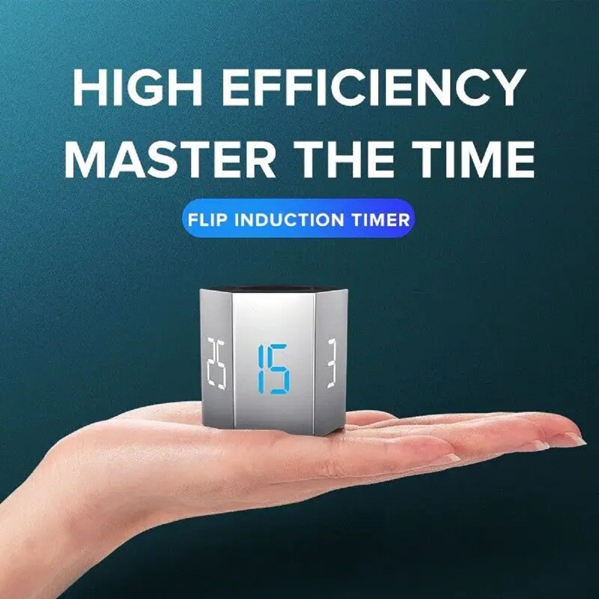 LCD Digital Flip Timer - Visual Kitchen Study for Cooking and Teaching