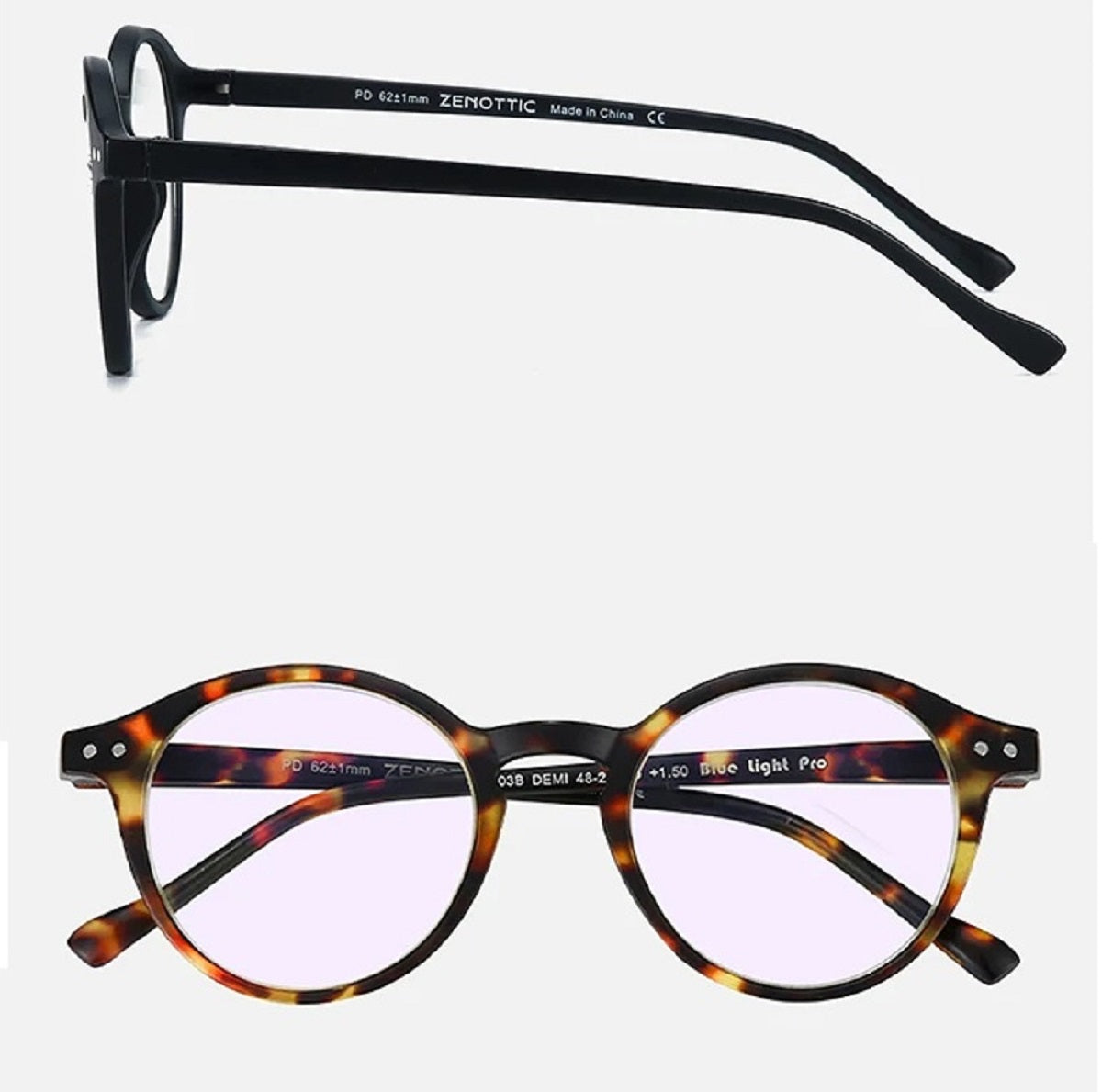 Retro Blue Light Blocking Reading Glasses - Stylish Lightweight Eyewear for Men and Women