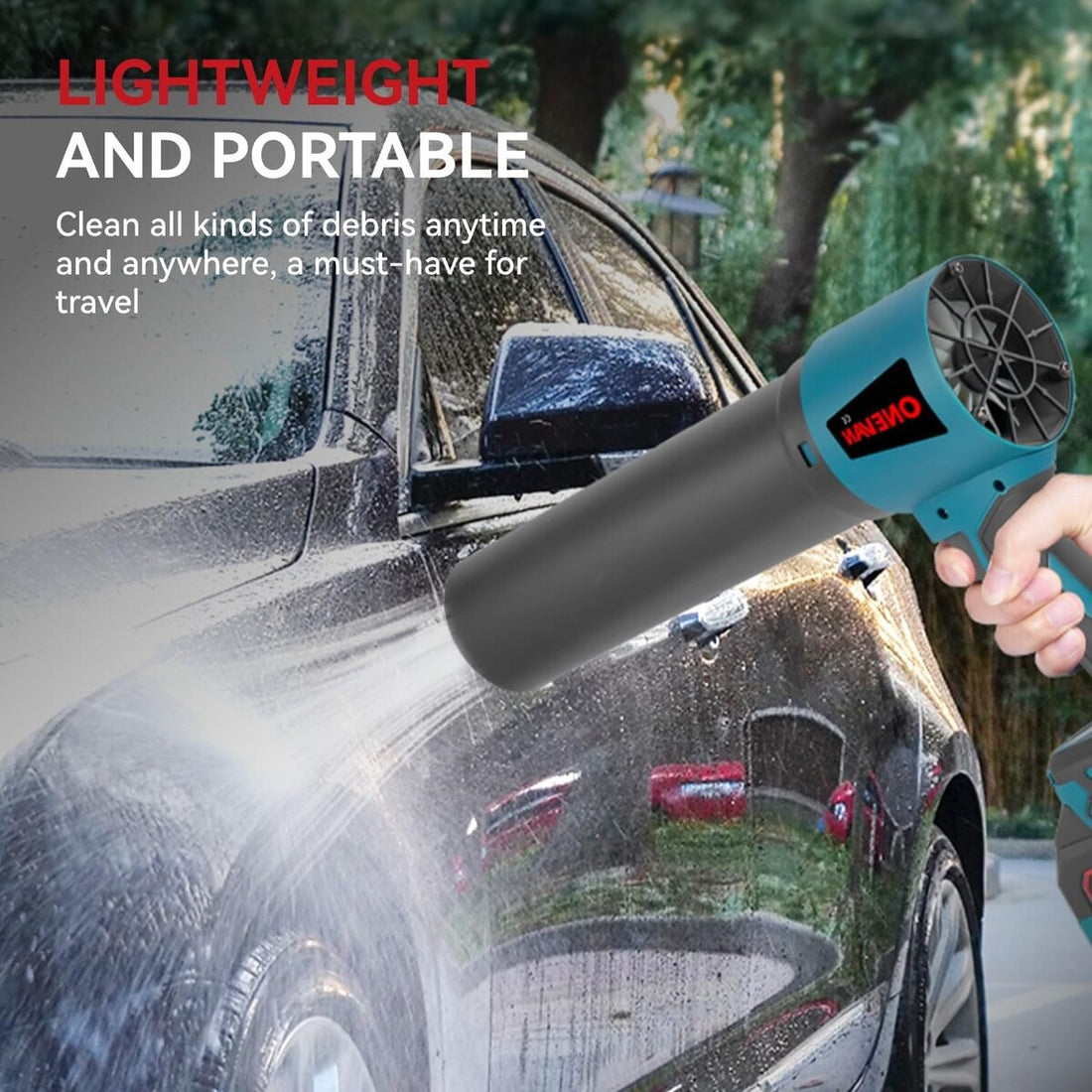 Brushless Turbo Blower - High-Power Electric Air for Leaves & Dust