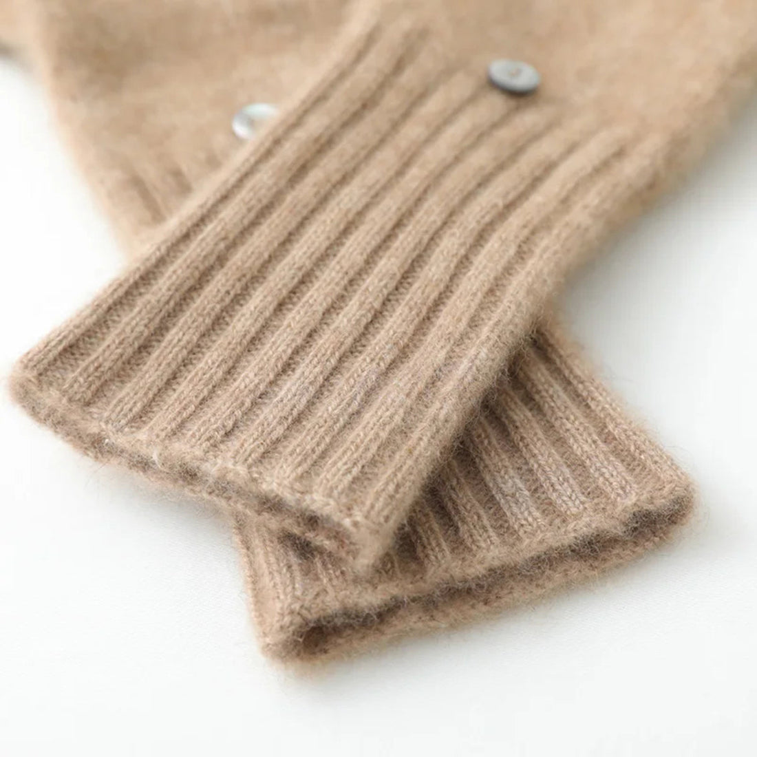 Knitted Flip Mittens - Warm Fingerless Gloves for Men & Women