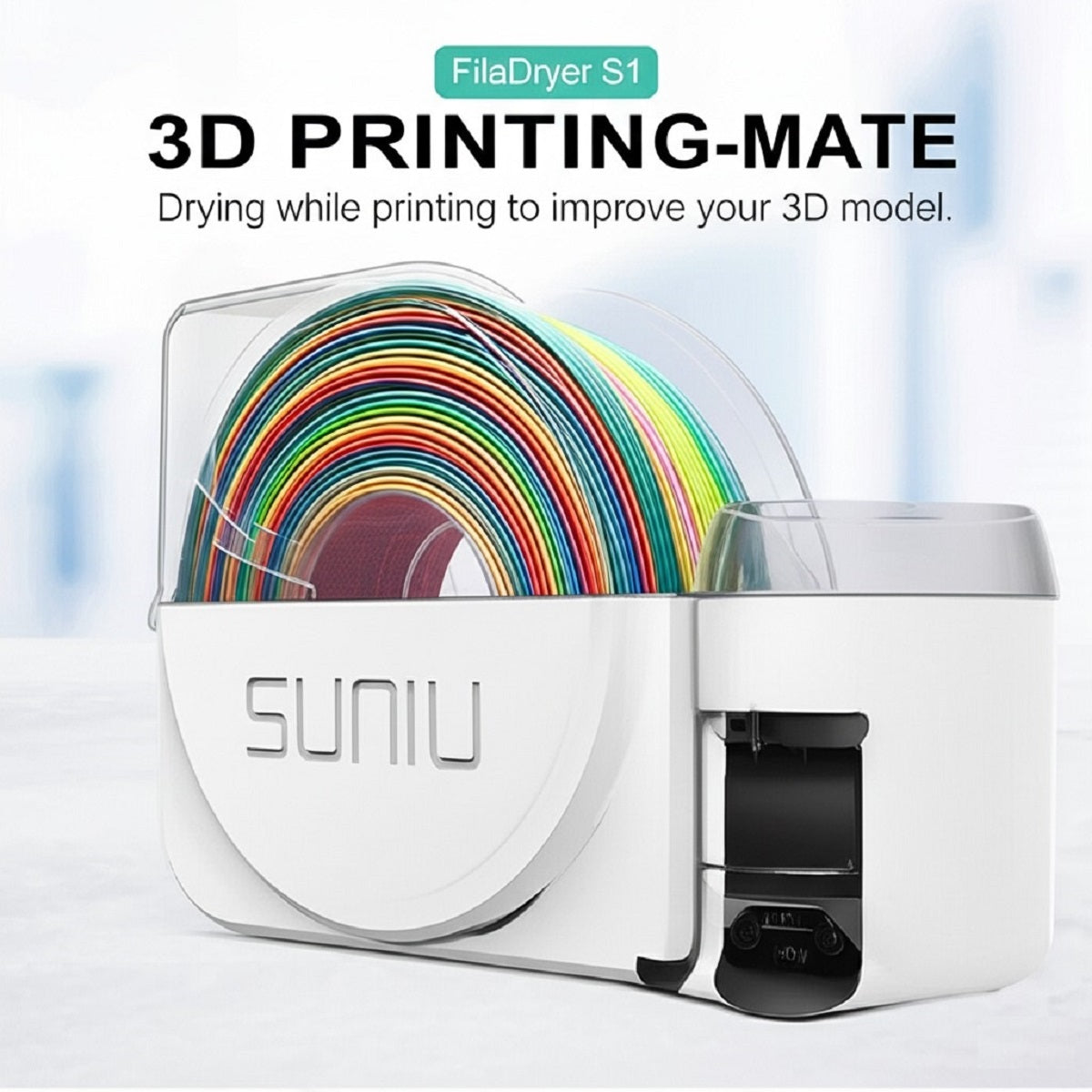 3D Filament Dryer Box - Fast-Heating Storage Case to Keep Dry for Printing