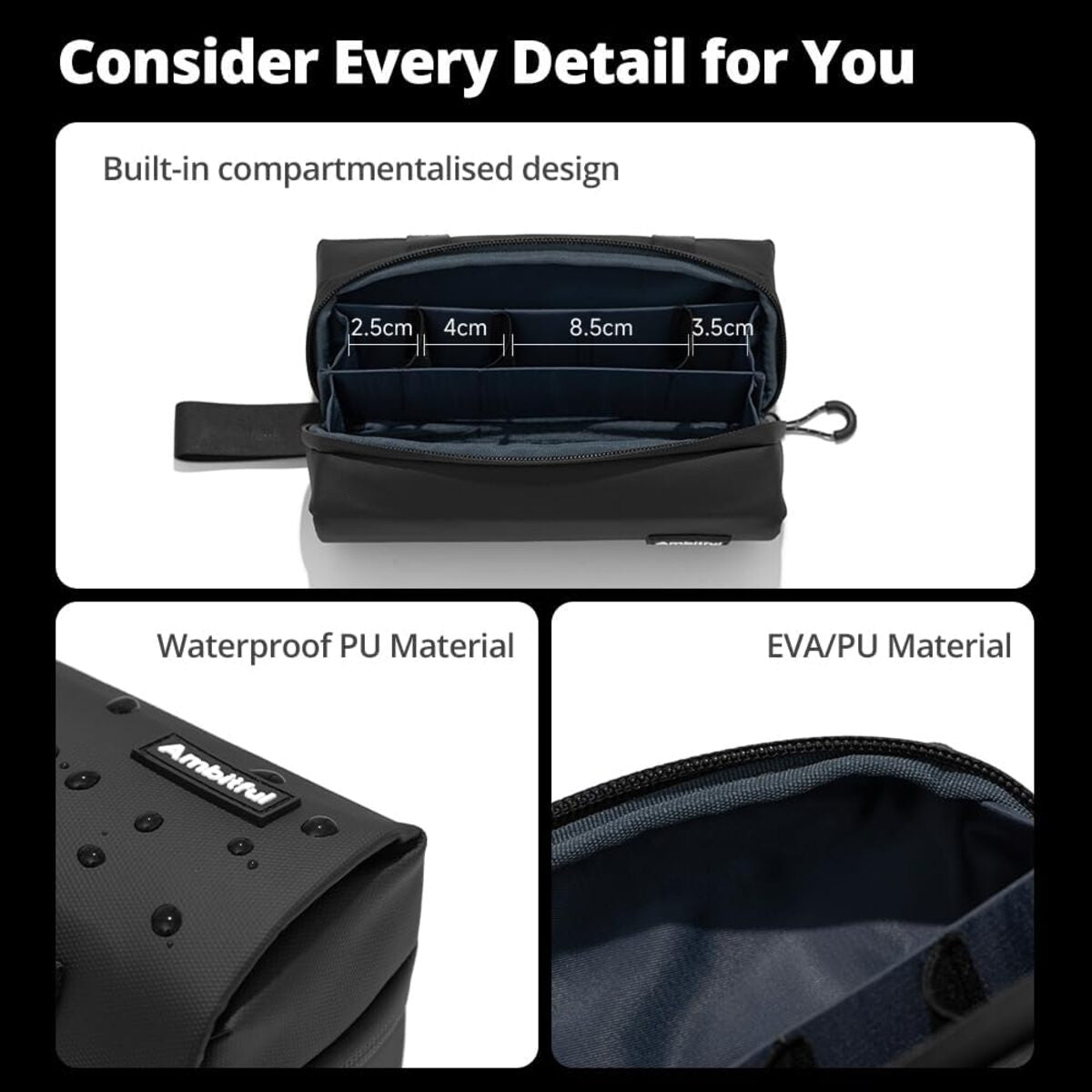 Portable Camera Storage Bag - Protective Soft Case for Dji Osmo Insta360 Gopro